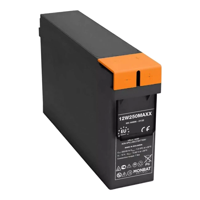Аккумуляторная батарея Monbat Front Terminal Carbon 6СТ-250Ah GEL АзЕ (12W250MAXX)