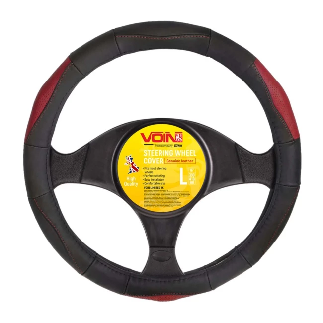 Чехол на руль VOIN черный/красный L (VLOD-L285 BK/RD L) Чехол на руль VOIN черный/красный L (VLOD-L285 BK/RD L)