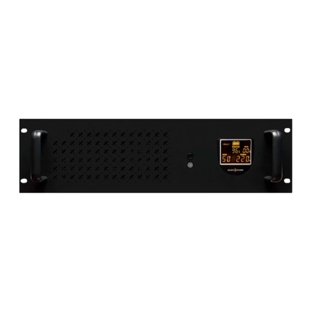 ДБЖ LogicPower LP-UL1250VA RM (rack mounts) (with battery), Lin.int., AVR, 4 x IEC, USB, метал (LP23281)