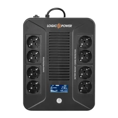 ДБЖ LogicPower LP-UL800VA-8PS, Lin.int., AVR, 8 x євро, пластик (LP16161)