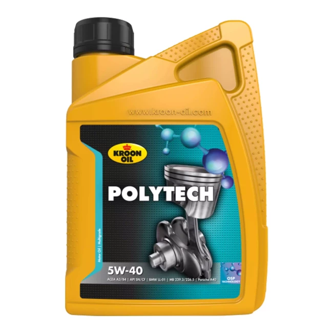 Моторна олива Kroon Oil Poly Tech 5W-40 1л (36139)