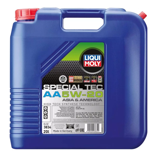Моторное масло Liqui Moly Special Tec AA 5W-20 20л (3834) Моторное масло Liqui Moly Special Tec AA 5W-20 20л (3834)
