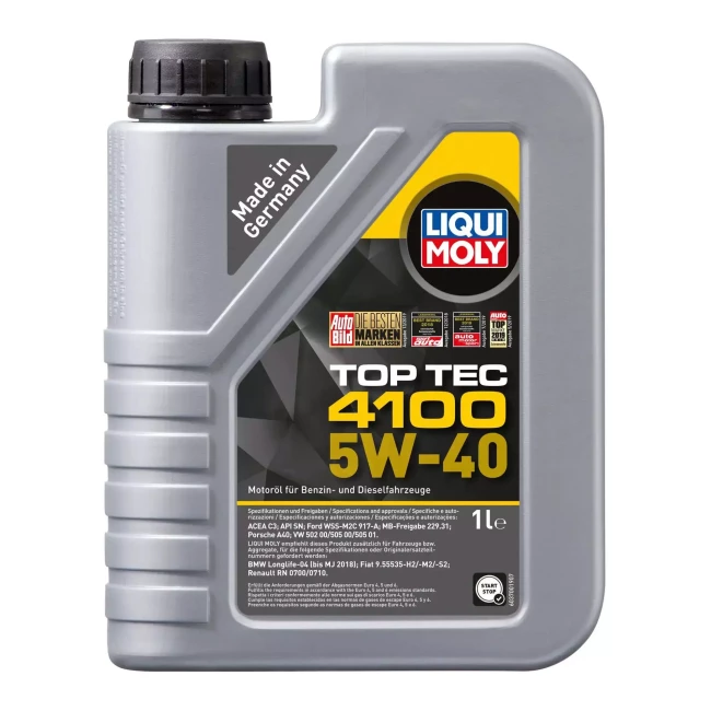 Моторное масло Liqui Moly TopTec 4100 5W-40 1л (7500)