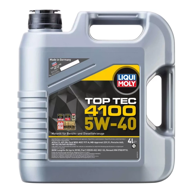 Моторна олива Liqui Moly Top Tec 4100 5W-40 4л (7547/2195)