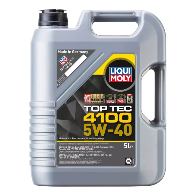 Моторное масло Liqui Moly Top Tec 4100 5W-40 5л (7501/9511)