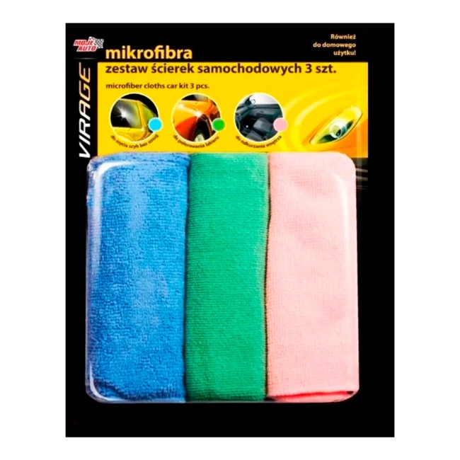 Микрофибра Moje Auto 30*35см 3шт (97-008) (31267)