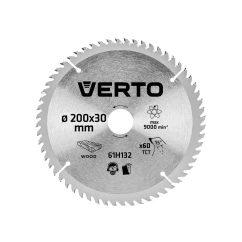 Диск отрезной VERTO 200 x 30 мм, 60 зубьев