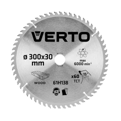 Диск отрезной VERTO 300 x 30 мм, 60 зубьев