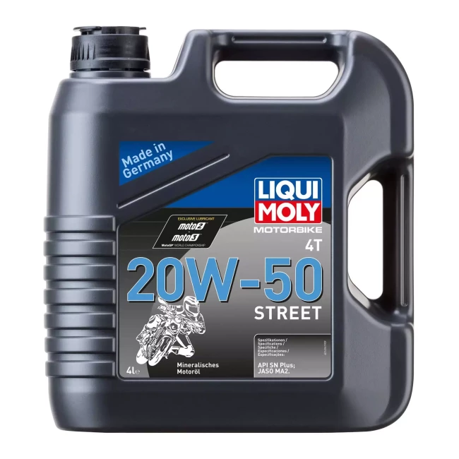 Моторное масло Liqui Moly Motorbike 4T Street 20W-50 4л (1696) Моторное масло Liqui Moly Motorbike 4T Street 20W-50 4л (1696)