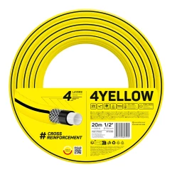 Шланг садовый Cellfast 4YELLOW 1/2» 20м 4 слоя до 20бар (10-500)