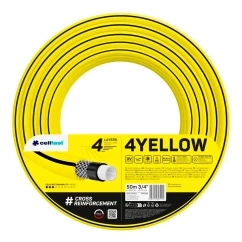 Шланг садовий Cellfast 4YELLOW 3/4" 50м 4 шари до 20бар (10-522)