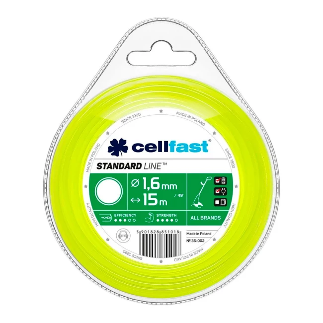 Жилка косильная Cellfast круг 1.6x15м (35-002)