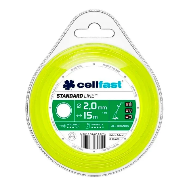 Жилка косильная Cellfast круг 2.0x15м (35-003)