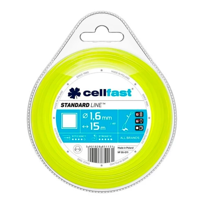Жилка косильная Cellfast квадрат 1.6x15м (35-011)