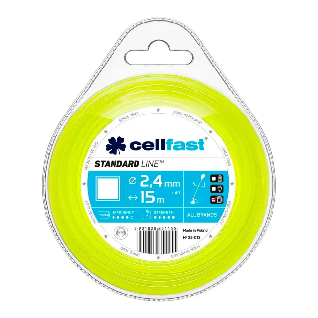 Жилка косильная Cellfast квадрат 2.4x15м (35-013)