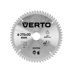 Диск отрезной по алюминию VERTO 215 x 30 мм, 60 зубьев