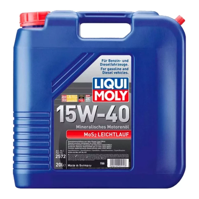 Моторное масло Liqui Moly MOS2 Leichtlauf 15W-40 20л (2572) Моторное масло Liqui Moly MOS2 Leichtlauf 15W-40 20л (2572)