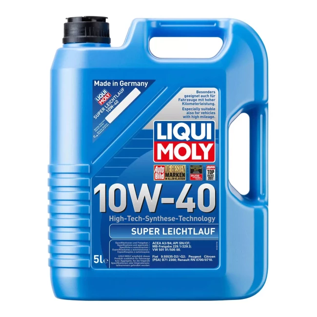 Моторное масло Liqui Moly Super Leichtlauf 10W-40 5л Моторное масло Liqui Moly Super Leichtlauf 10W-40 5л