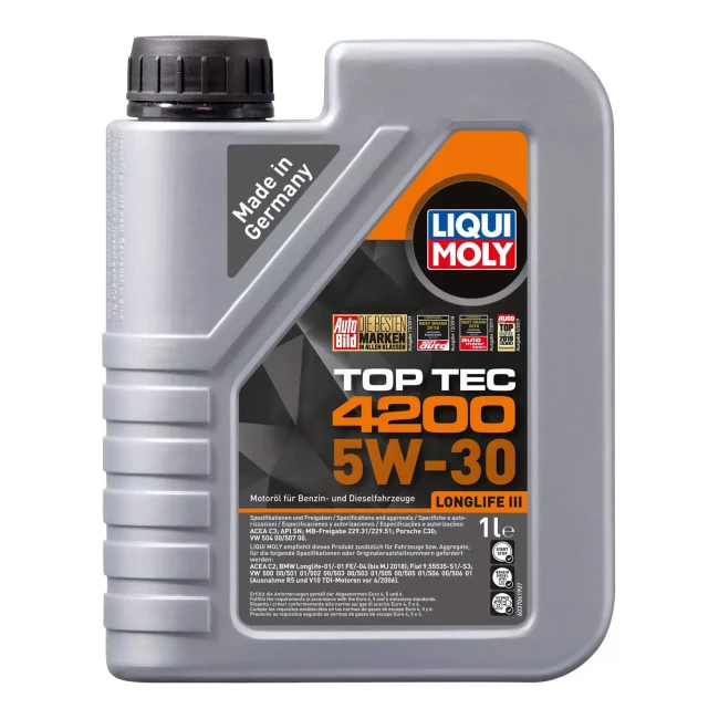 Моторное масло LIQUI MOLY Top Tec 4200 SAE 5W-30 1л (7660/8972)