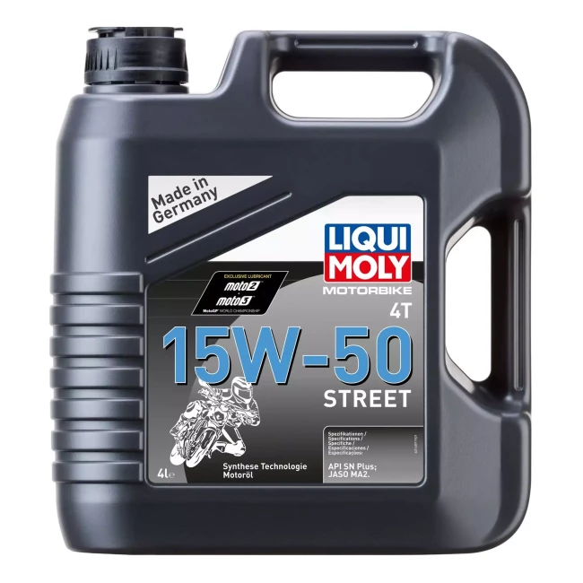 Моторное масло 4Т Liqui Moly Motorbike 4T Street 15W-50 1689 4л (1689) Моторное масло 4Т Liqui Moly Motorbike 4T Street 15W-50 1689 4л (1689)