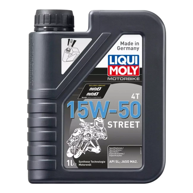 Моторное масло 4Т Liqui Moly Motorbike 4T Street 15W-50 1л (2555) Моторное масло 4Т Liqui Moly Motorbike 4T Street 15W-50 1л (2555)