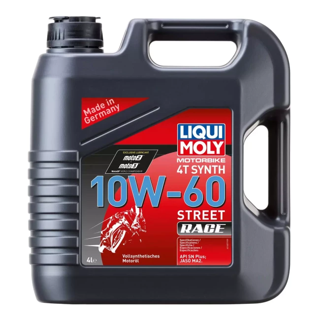 Моторное масло Liqui Moly Motorbike 4T Synth Street Race 10W-60 4л (1687 ) Моторное масло Liqui Moly Motorbike 4T Synth Street Race 10W-60 4л (1687 )