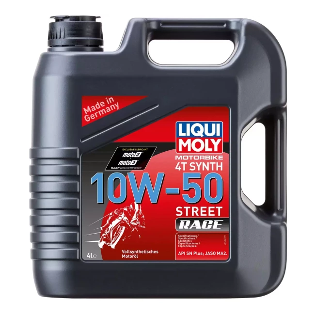 Моторное масло Liqui Moly Motorbike 4T Synth Street Race 10W-50 4л (7508)