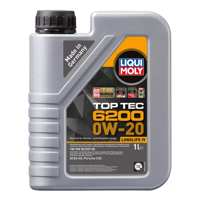Моторное масло Liqui Moly Top Tec 6200 0W-20 1л (20787) Моторное масло Liqui Moly Top Tec 6200 0W-20 1л (20787)