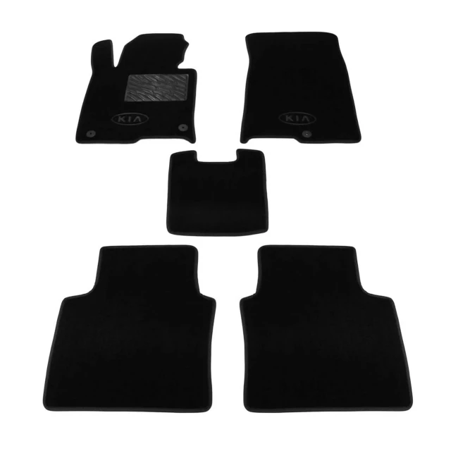 Двухслойные коврики Sotra Classic 7mm Black для Kia Optima (mkIV) 2016->