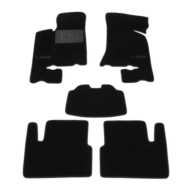 Двухслойные коврики Sotra Classic 7mm Black для Lada 2170 Priora 2007->