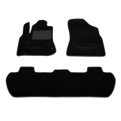 Двошарові килимки Sotra Classic 7mm Black для Peugeot Partner (Tepee)(1-2 ряд) 2008->