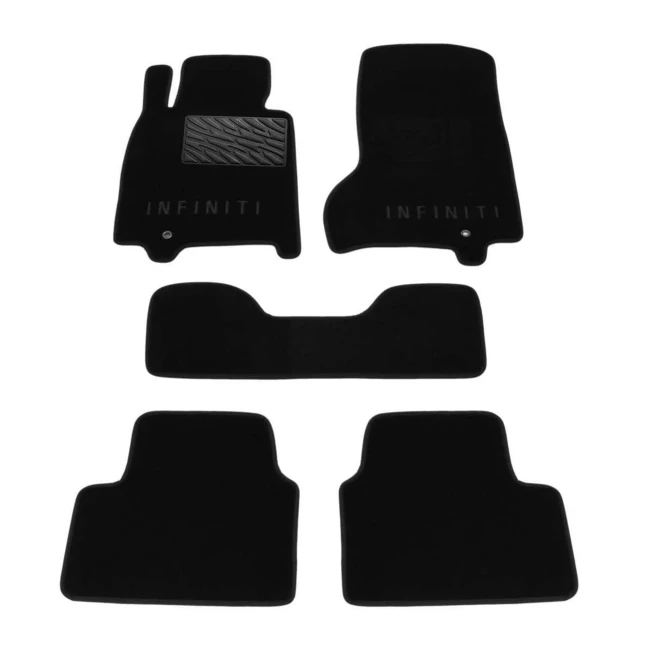 Двухслойные коврики Sotra Premium 10mm Black для Infiniti G (mkIV) 2006-2013 (2 clips)