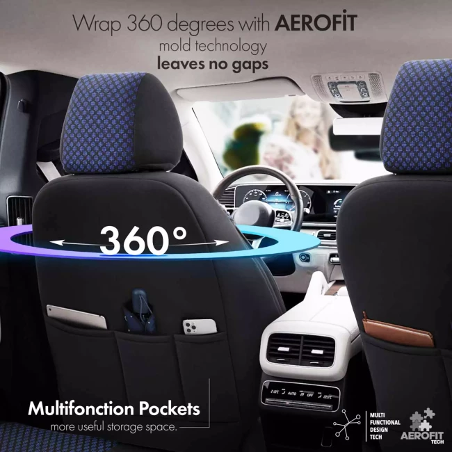 Набор автомобильных чехлов AMiO Otom Sport Plus 103 Burgundy NZ (784838/OT78483)