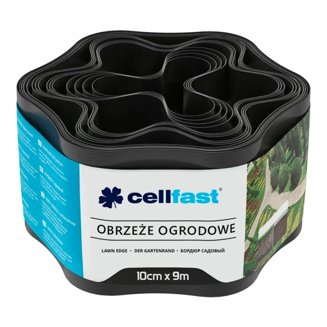 Лента газонная Cellfast волнистая 10см x 9м черная (30-031H)