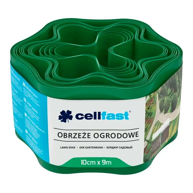 Лента газонная Cellfast волнистая 10см x 9м зеленая (30-001H)