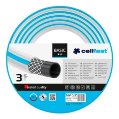 Шланг садовий Cellfast Basic 1/2' 50м 3 шари 25бар -20+60°C (10-402)