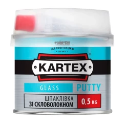 Шпаклівка зі скловолокном KARTEX 0,5 кг (12220/880200)