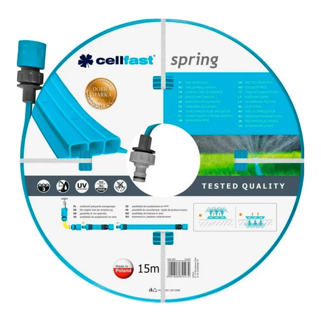 Шланг оросительный перфорированный Cellfast Spring 15м (19-022) Шланг оросительный перфорированный Cellfast Spring 15м (19-022)