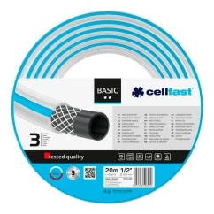 Шланг садовый Cellfast Basic 1/2" 20м 3 слоя 25бар -20+60°C (10-400)