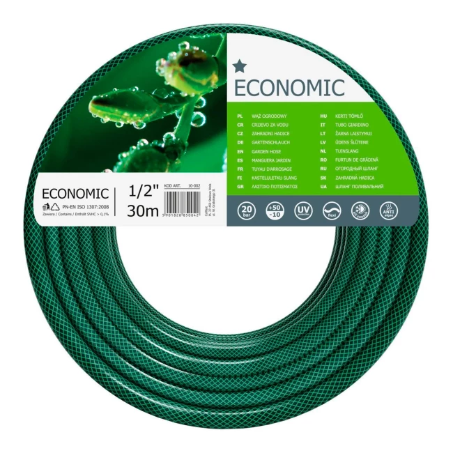 Шланг садовый Cellfast Economic 1/2" 30м 3-х слойный 20бар -10+50°C (10-002) Шланг садовый Cellfast Economic 1/2" 30м 3-х слойный 20бар -10+50°C (10-002)