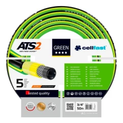 Шланг садовый Cellfast Green ATS 3/4" 50м 5 слоев 30бар -20+60°C (15-121)