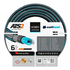 Шланг садовый Cellfast Hobby ATS 1/2" 25м 6 слоев 30бар -20+60°C (16-200)