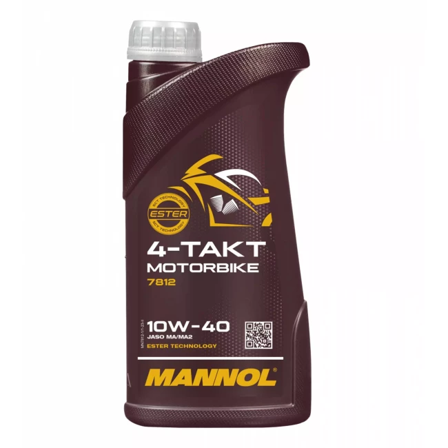 Моторное масло MANNOL 4-TAKT MOTORBIKE ESTER TECHNOLOGY 10W-40 1л (MN7812-1)