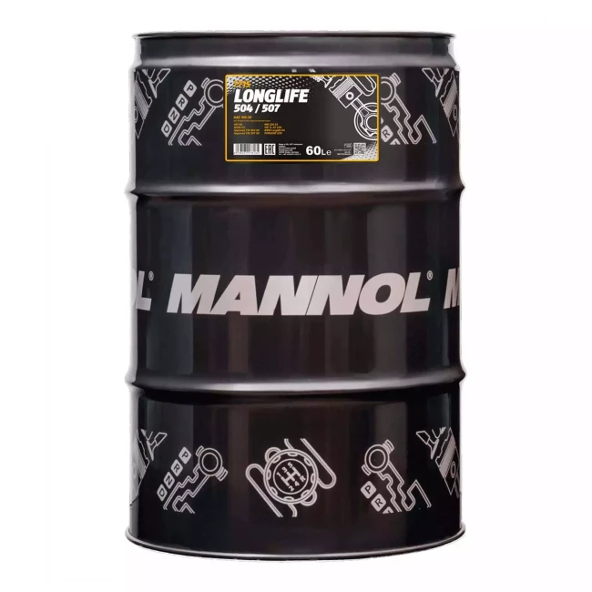Моторное масло MANNOL LONGLIFE 504/507 5W-30 60л (MN7715-60)
