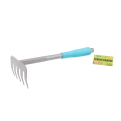 Граблі садові MASTERTOOL з пластиковою ручкою 5 зубів 300х90 мм (14-6183)