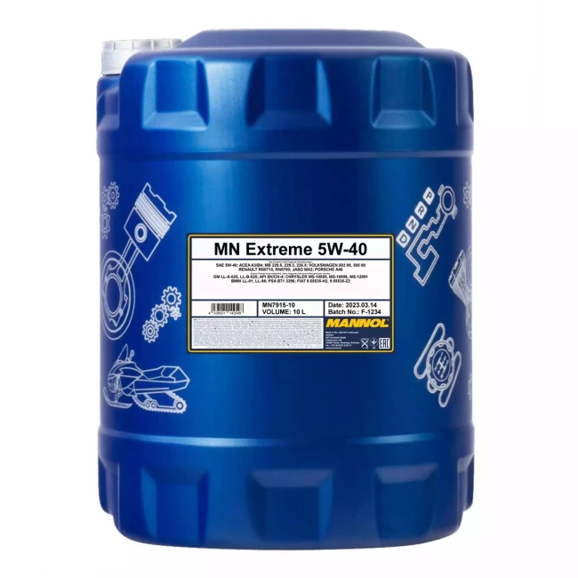 Моторное масло MANNOL EXTREME SAE 5W-40 10л (MN7915-10)