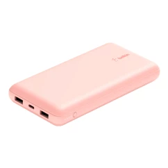 Зовнішній акумулятор Belkin 20000mAh 15W Dual USB-A USB-C Rose Gold (BPB012BTRG)