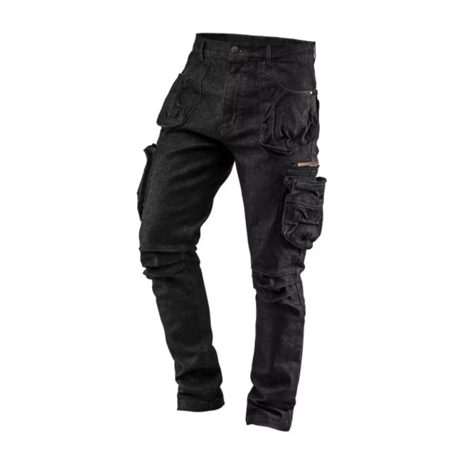 Брюки рабочие NEO TOOLS DENIM, 5 карманов,черные, размер XS (81-233-XS)