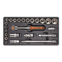 Набір змінних головок NEO TOOLS 1/2", 24 шт.