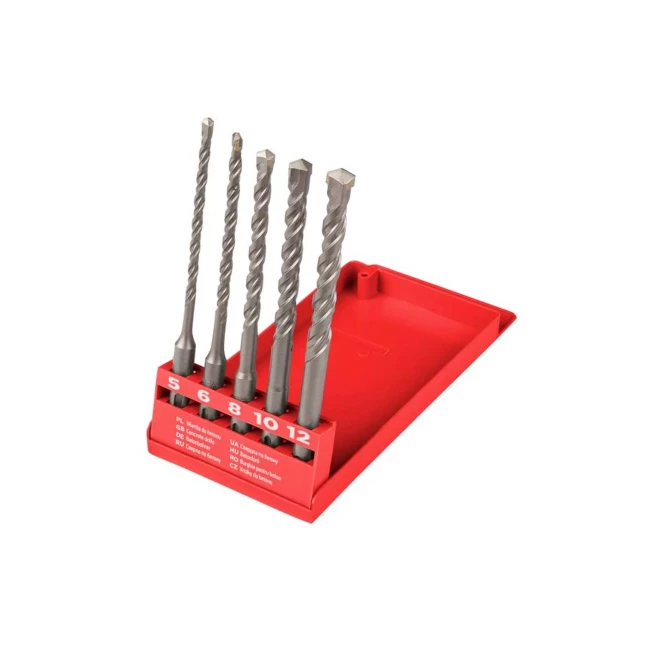 Набір свердел для бетону SDS Plus Top Tools 5-12 x 160 мм S4 5 шт (60H615)